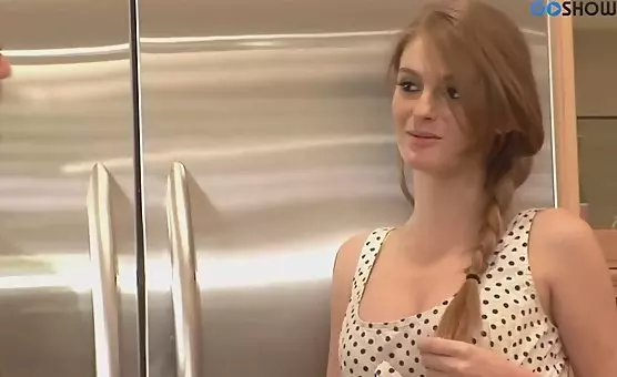 Shy Girl Pleasures Long Cock